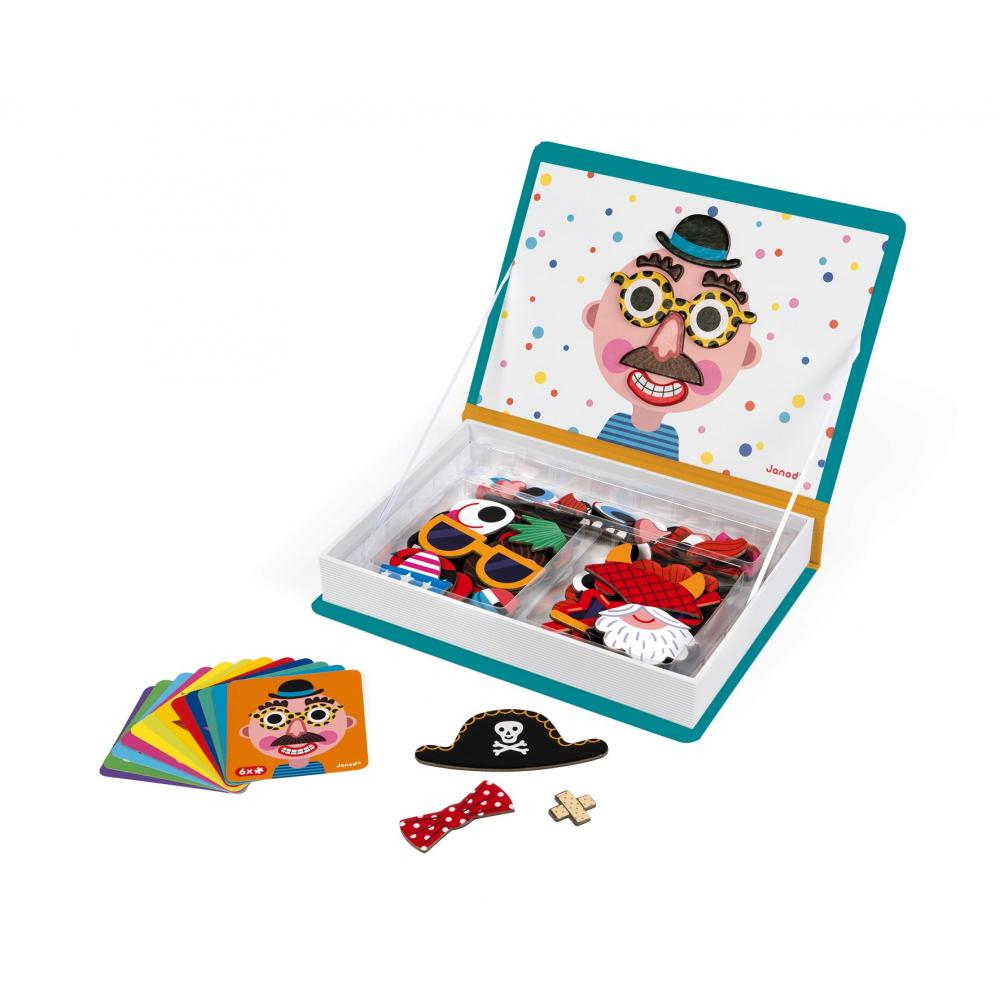 Книга-игра магнитная Смешные мальчишки  J02716 Janod J02716 - фото 2