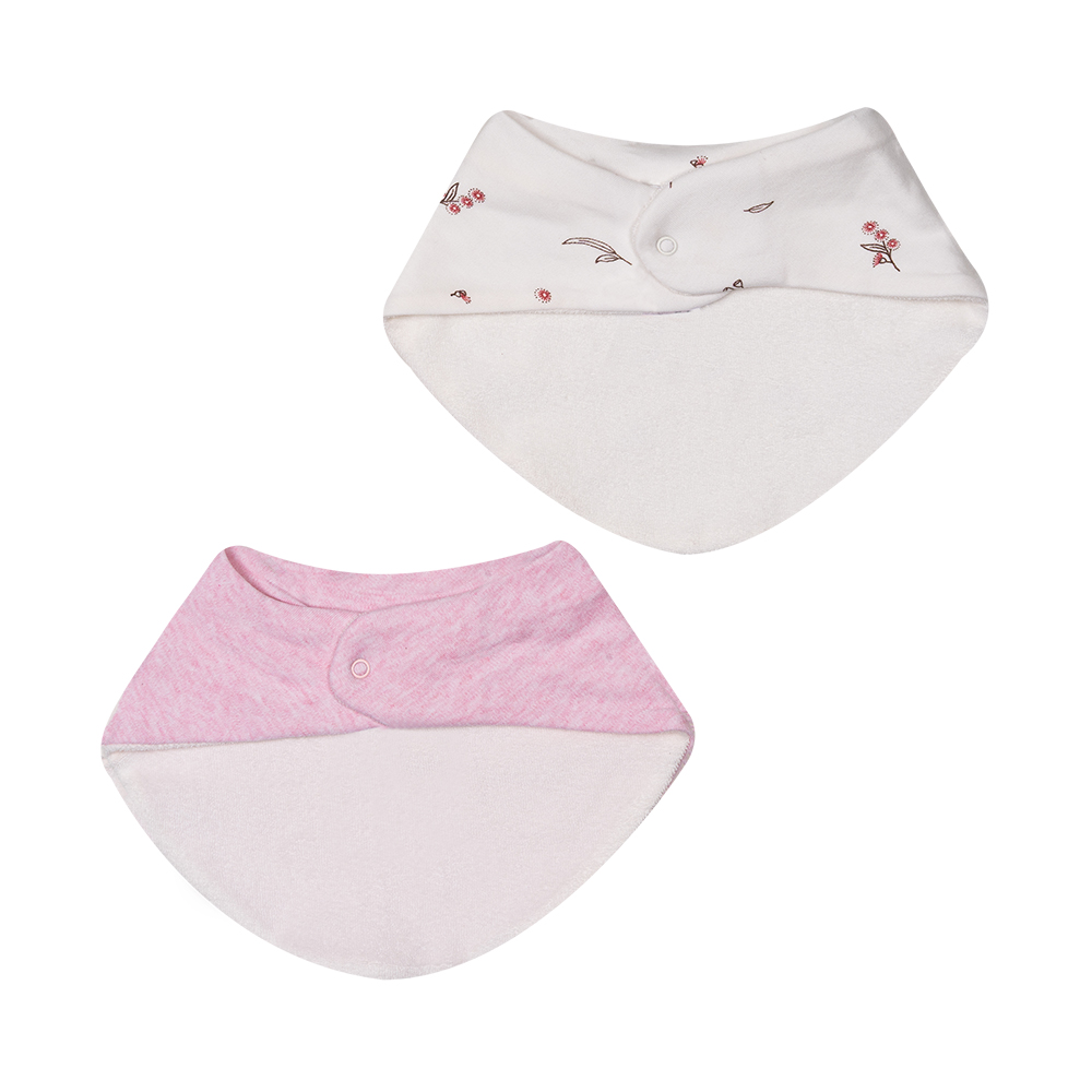 Слюнявчики 2 шт Vanilla Blossom BI-PP1110ES/VB  BABYBU  - фото 2