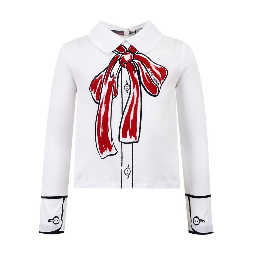 Блузка L5JTKZ G7JI0 HW4TR DOLCE&GABBANA  - фото 1