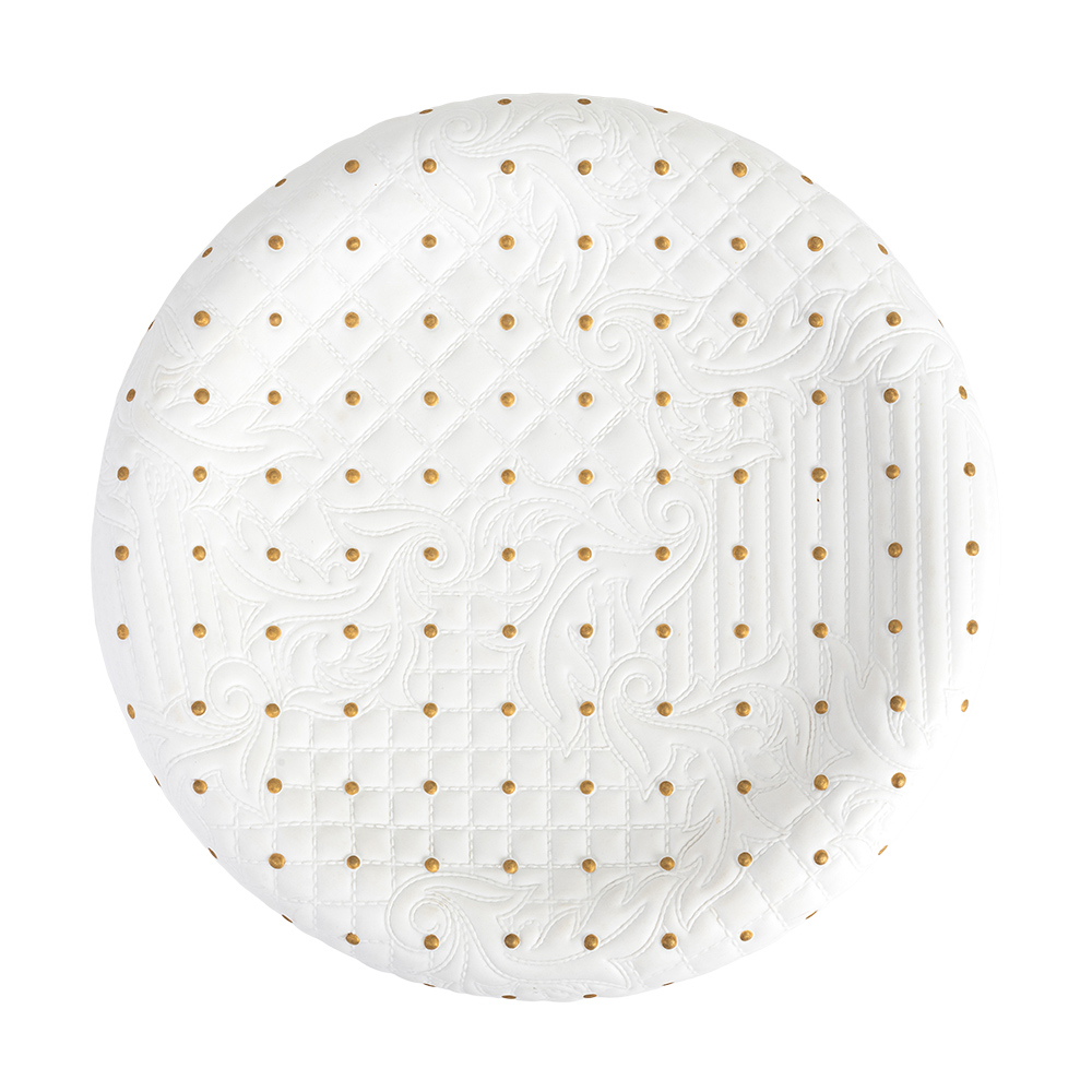 Блюдо 34 см WHITE-GOLD  25834 VERSACE 25834 - фото 1
