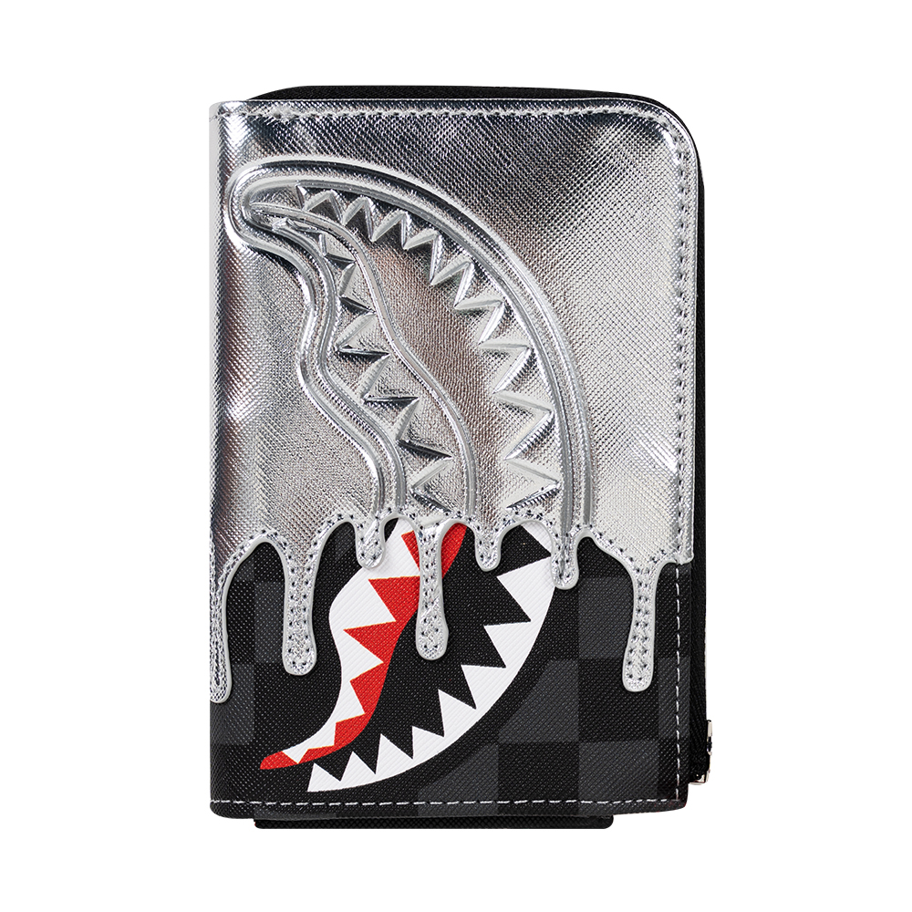 Кошелек SILVER SIDE DRIP BLACK CHECK 910W8931NSZ SPRAYGROUND  - фото 1