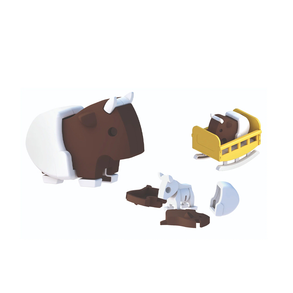 Фигурка магнитная "Гну" HALFTOYS BABY ANIMAL HAB003 HALFTOYS  HAB003 - фото 2