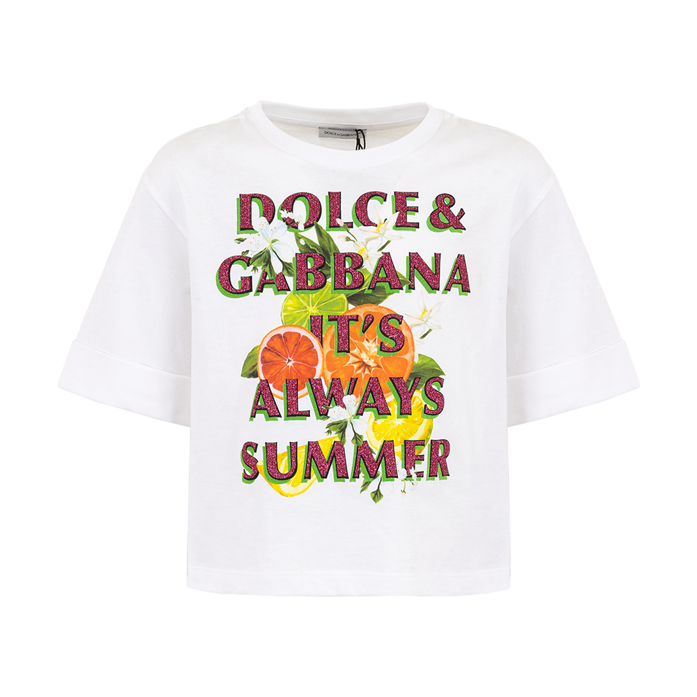 Футболка L5JTMV G7L7Y W0800 DOLCE&GABBANA  - фото 1