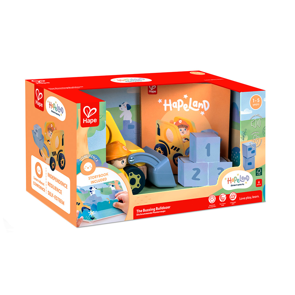Набор Играем вместе Бульдозер HAPE E3439_HP  HAPE E3439_HP - фото 1