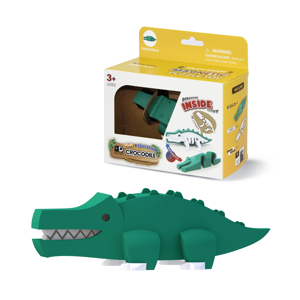 Фигурка магнитная "Крокодил" HALFTOYS ANIMAL HAS006  HALFTOYS  HAS006 - фото 1