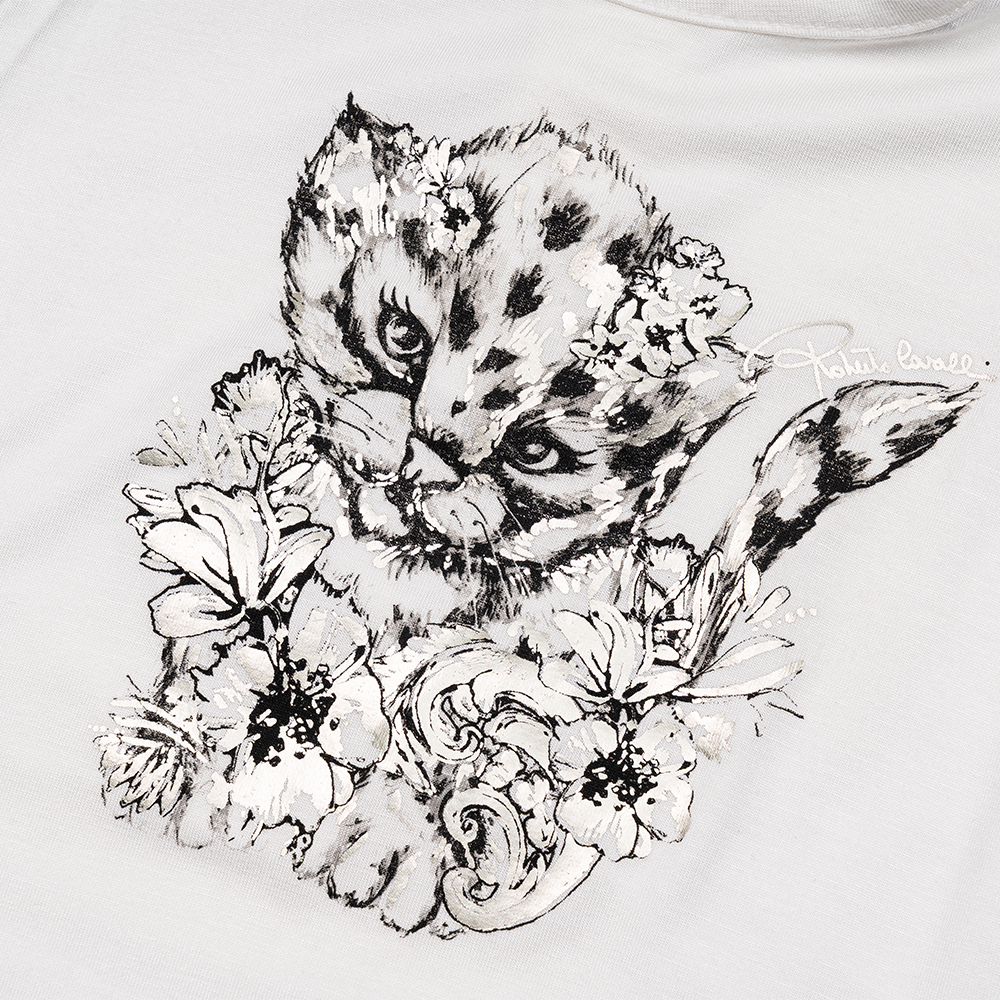 Футболка GJT652 JE002  ROBERTO CAVALLI JUNIOR  - фото 3
