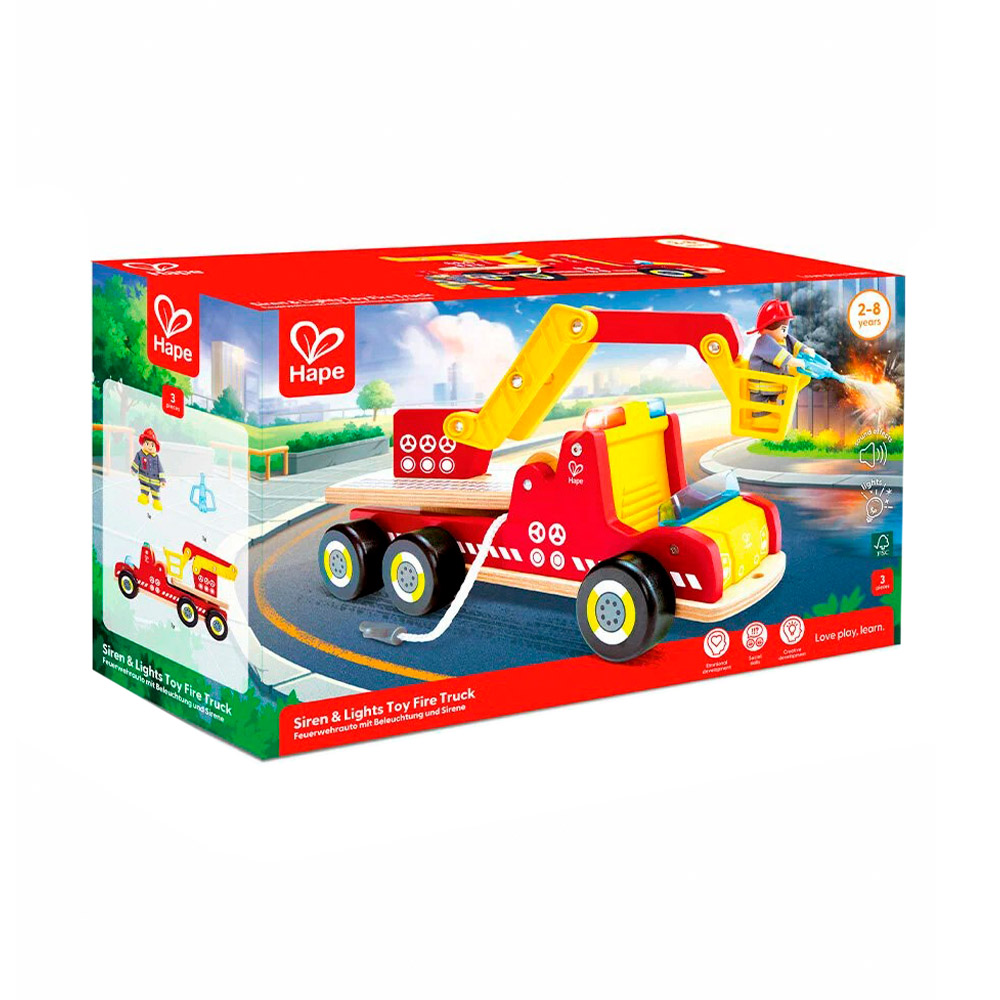 Набор "Играем в профессии" Пожарная машинка E3090_HP HAPE E3090_HP - фото 1