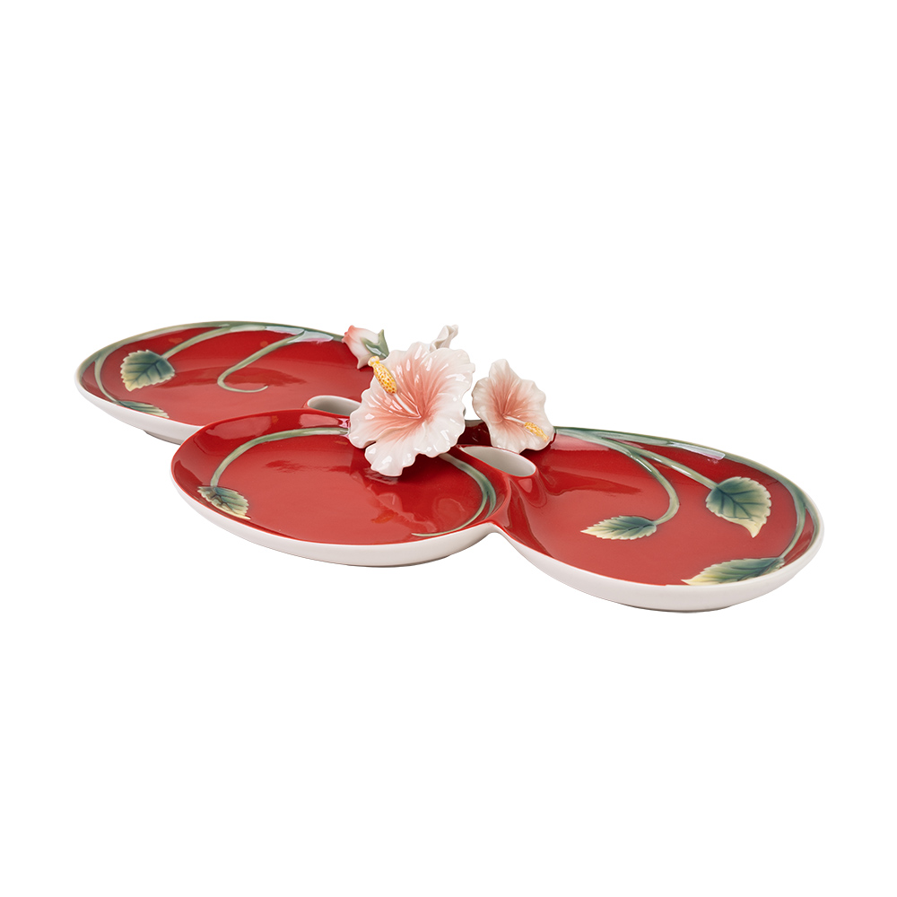 Блюдо для закусок "ISLAND BEAUTY" HIBISCUS FLOWER FZ01533 FRANZ PORCELAIN COLLECTION FZ01533 - фото 2