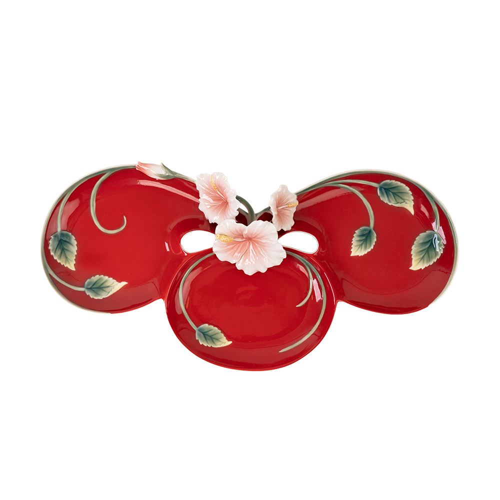 Блюдо для закусок "ISLAND BEAUTY" HIBISCUS FLOWER FZ01533 FRANZ PORCELAIN COLLECTION FZ01533 - фото 3